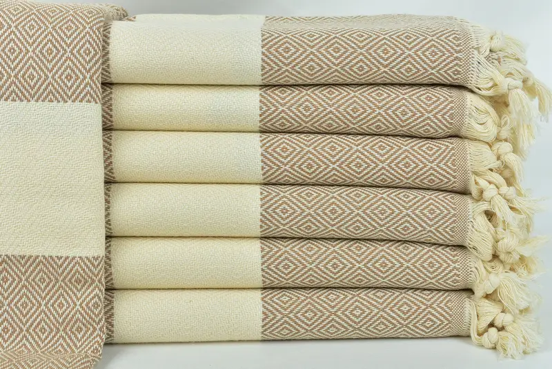 Cute Beach Towel, Travel towel, Organic Turkish towel, Wedding Day Gift For Bride, Best Beach Towel, Bridesmaid Towel, 70x40 Cotton Diamond Towel - 1