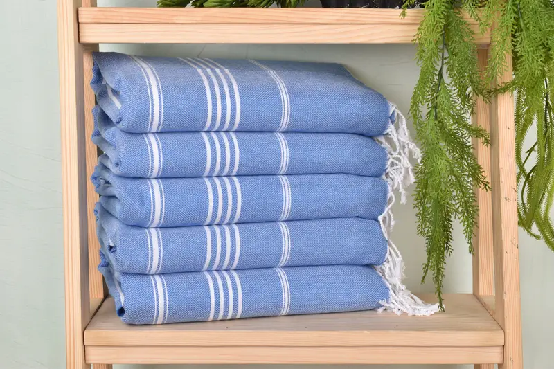 Summer Gift, 70x40 Cotton Striped Towel, Eco-friendly Turkish towel for home and travel, Lightweight Turkish towel, Gift For Her, Baby Boy Gift - 1