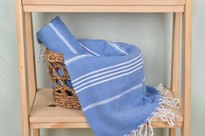 Summer Gift, 70x40 Cotton Striped Towel, Eco-friendly Turkish towel for home and travel, Lightweight Turkish towel, Gift For Her, Baby Boy Gift - 4