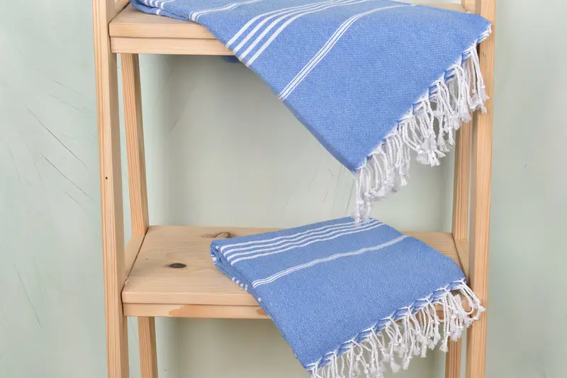 Summer Gift, 70x40 Cotton Striped Towel, Eco-friendly Turkish towel for home and travel, Lightweight Turkish towel, Gift For Her, Baby Boy Gift - 5