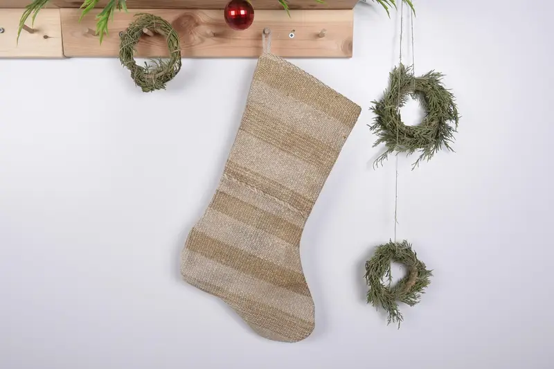 19 inç Geniş Noel Süsleri Desen Çorabı, Şenlikli Tatil Çorabı