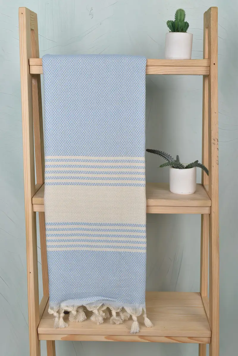 Luxury Beach Towel, Personalized Towel, Custom Towel, 70x40 Cotton Striped Towel, Handmade Gift, Custom Beach Towels, Monogrammed Beach Towel - 8