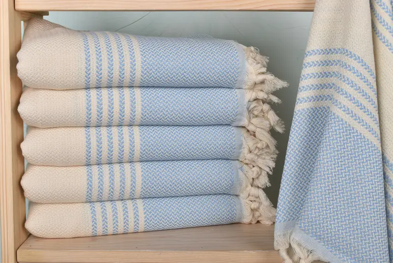 Luxury Beach Towel, Personalized Towel, Custom Towel, 70x40 Cotton Striped Towel, Handmade Gift, Custom Beach Towels, Monogrammed Beach Towel - 2