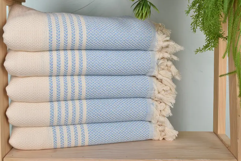 Luxury Beach Towel, Personalized Towel, Custom Towel, 70x40 Cotton Striped Towel, Handmade Gift, Custom Beach Towels, Monogrammed Beach Towel - 1