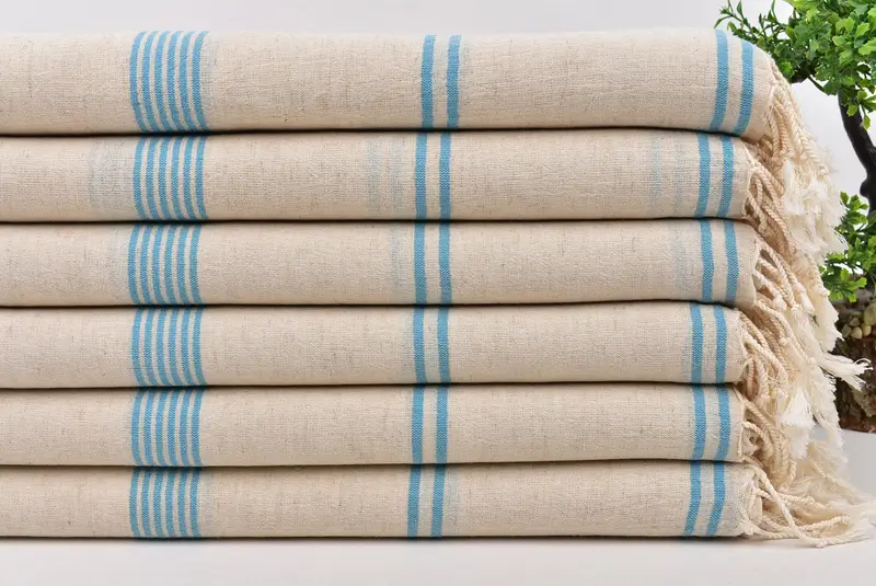 Travel towel, Gift For Him, Custom Wedding Gift From Bridesmaid, Maid Of Honor Gift, Spa Towel, Turkish beach towel, 80x36 Cotton Striped Towel - 3
