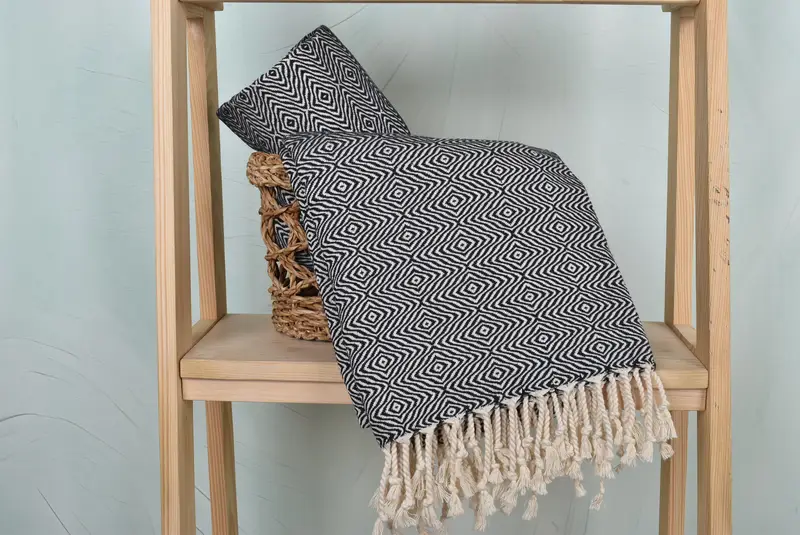 70x40 Cotton Zigzag Diamond Towel, Beach Towel Gift, Girl Trip Party Favor, Bachelorette Party Gift, Scarf Towel, Employee Gifts, Quick-dry towel - 4