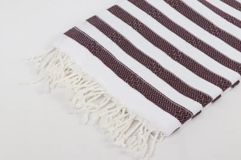 Gift For Him, Wedding Anniversary Gift, Peshtemal, Travel towel, Spa Towel, Best Friend Wedding Gift, 70x36 Cotton Striped Towel, Personalized Gifts - 7