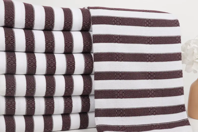 Gift For Him, Wedding Anniversary Gift, Peshtemal, Travel towel, Spa Towel, Best Friend Wedding Gift, 70x36 Cotton Striped Towel, Personalized Gifts - 2