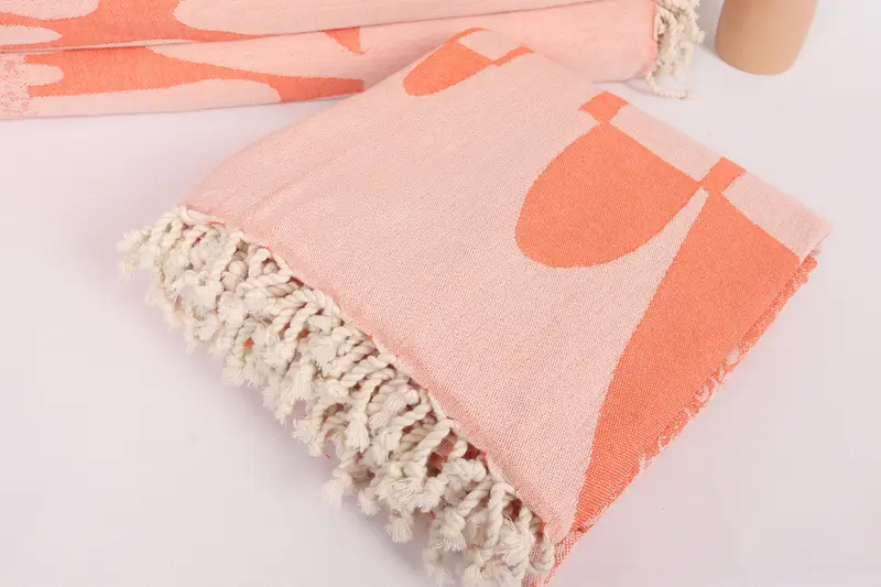 Family Gift Basket, Woven Throw Blanket, Bachelor Gifts, Tablecloth, 100x80 Cotton Turtle Design Towel, Boho Throw Blankets, Wedding Hand Made Gift - 6