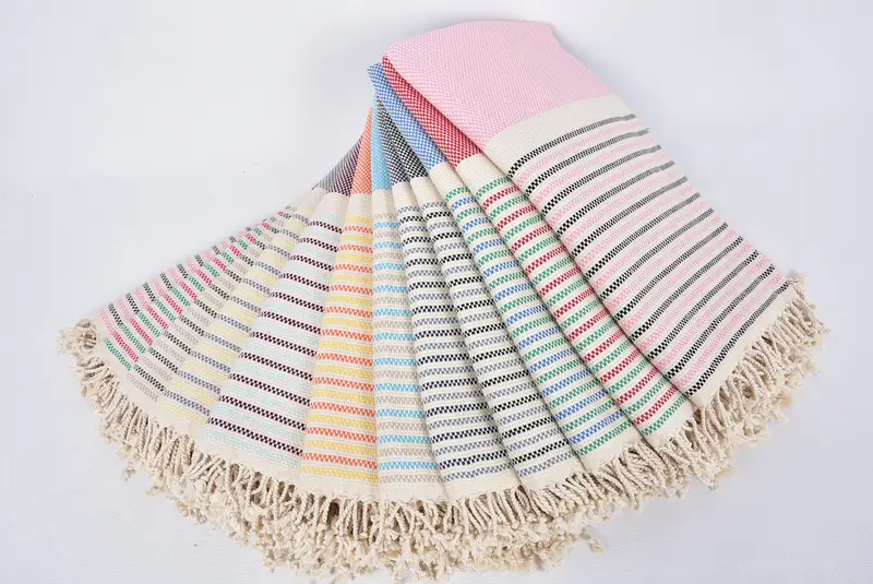 Quick-Dry Beach Towel, Wedding Towel, Fouta towel, Organic Turkish towel, 70x40 Cotton Geometric Towel, Custom Turkish Towel, Bachelor Party Gifts - 4