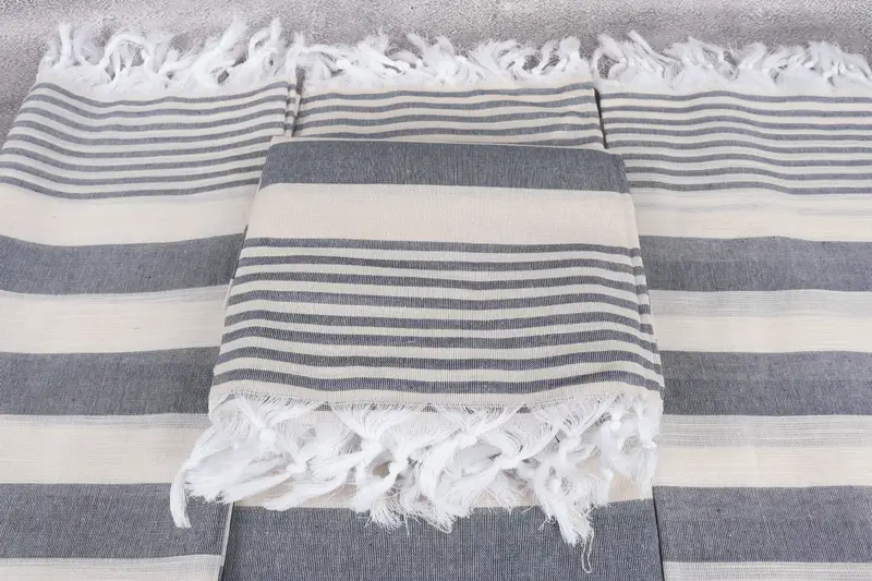 Spa Towel, Travel towel, Bridesmaid Gifts, 68x36 Cotton Striped Towel, Friends Beach Towel, Gift For Wedding Day, Memorial Gift, Soft towel - 4