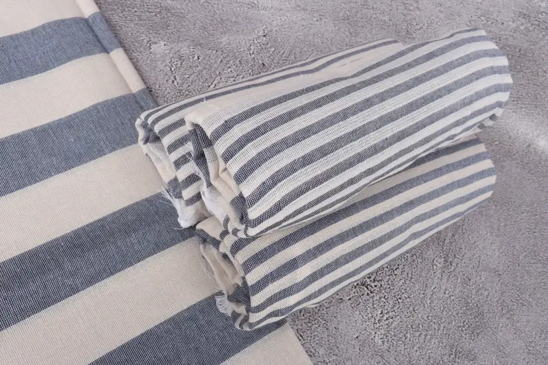 Spa Towel, Travel towel, Bridesmaid Gifts, 68x36 Cotton Striped Towel, Friends Beach Towel, Gift For Wedding Day, Memorial Gift, Soft towel - 7