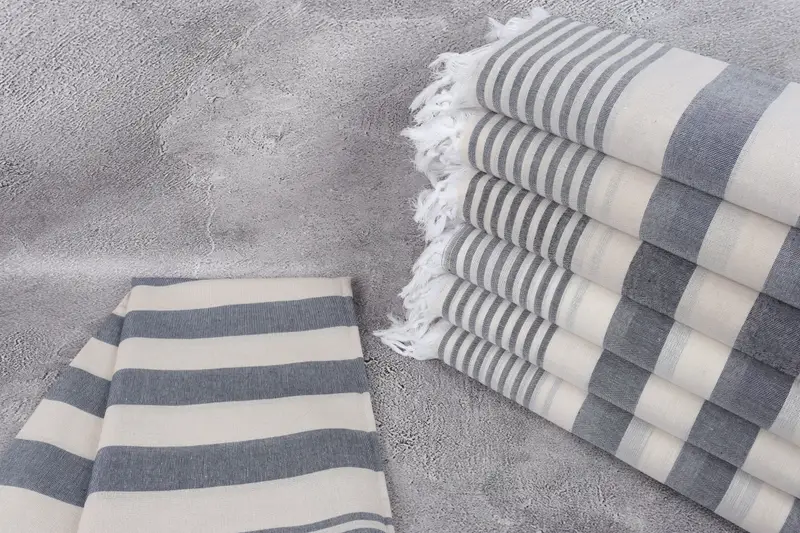 Spa Towel, Travel towel, Bridesmaid Gifts, 68x36 Cotton Striped Towel, Friends Beach Towel, Gift For Wedding Day, Memorial Gift, Soft towel - 2