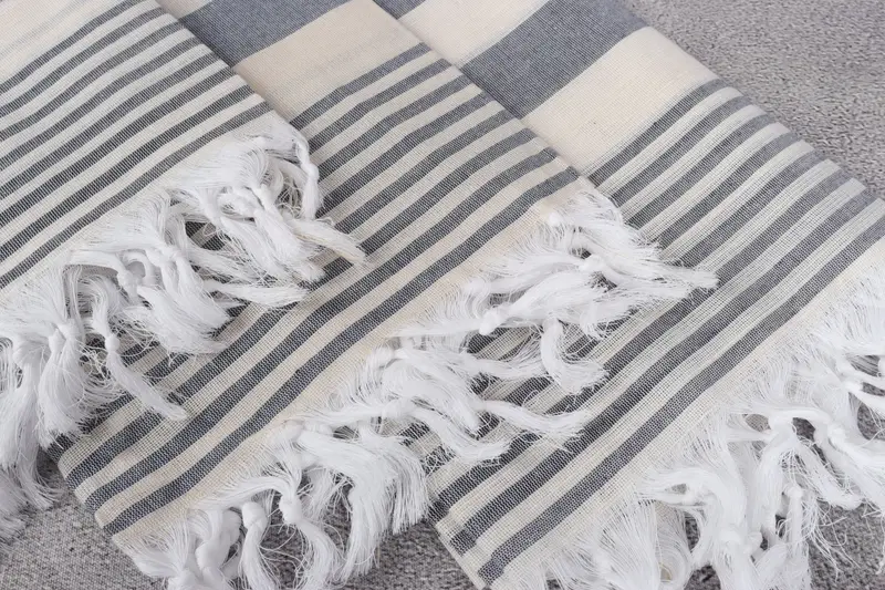 Spa Towel, Travel towel, Bridesmaid Gifts, 68x36 Cotton Striped Towel, Friends Beach Towel, Gift For Wedding Day, Memorial Gift, Soft towel - 5