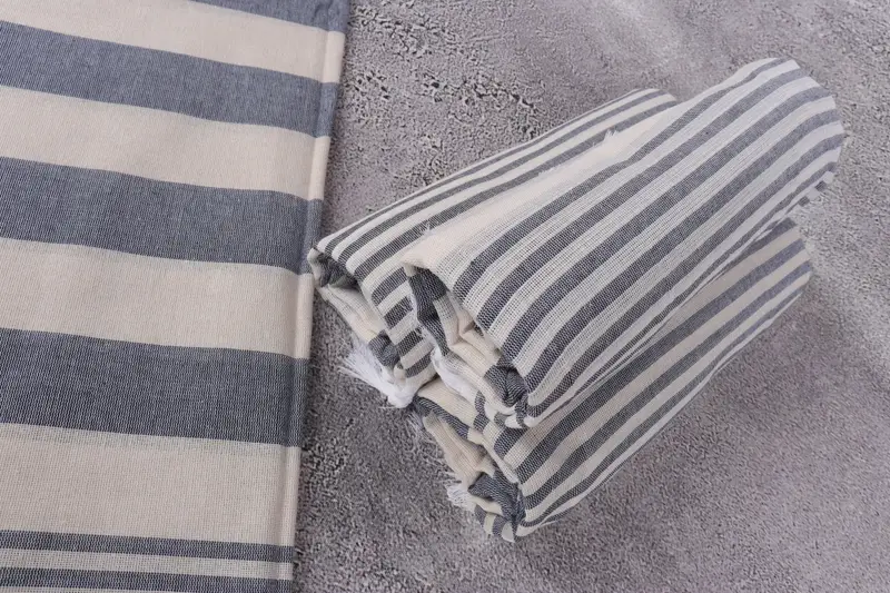 Spa Towel, Travel towel, Bridesmaid Gifts, 68x36 Cotton Striped Towel, Friends Beach Towel, Gift For Wedding Day, Memorial Gift, Soft towel - 8