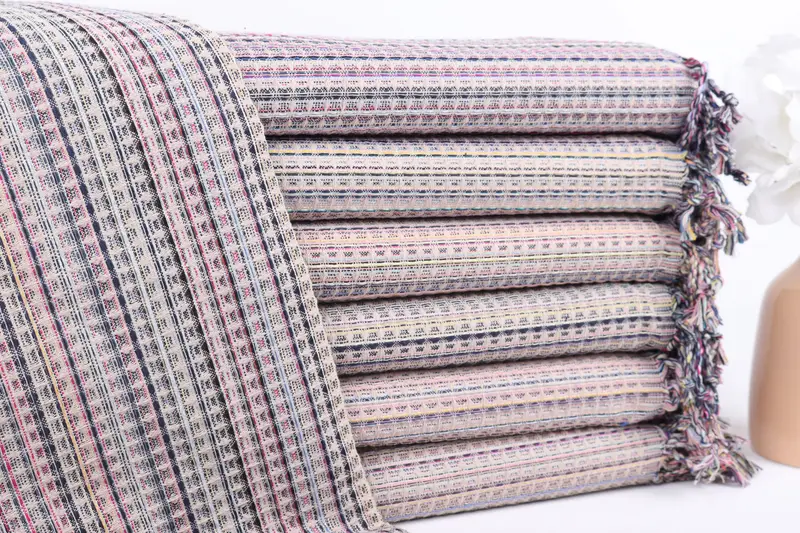 Bridesmaid Gift, 70x40 Cotton Geometric Towel, Best Wedding Gift, Housewarming Gift, Summer Towel, Bachelor Party Favors, Absorbent towel - 1