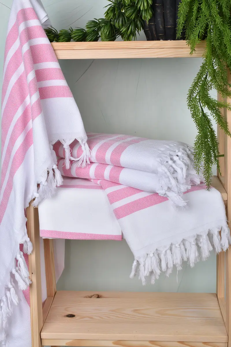 Oversized Beach Towel, Turkish Towel USA, Best Beach Towel, Luxury Beach Towel, Handmade Gift, Christmas Gift, 70x40 Cotton Herringbone Towel - 6