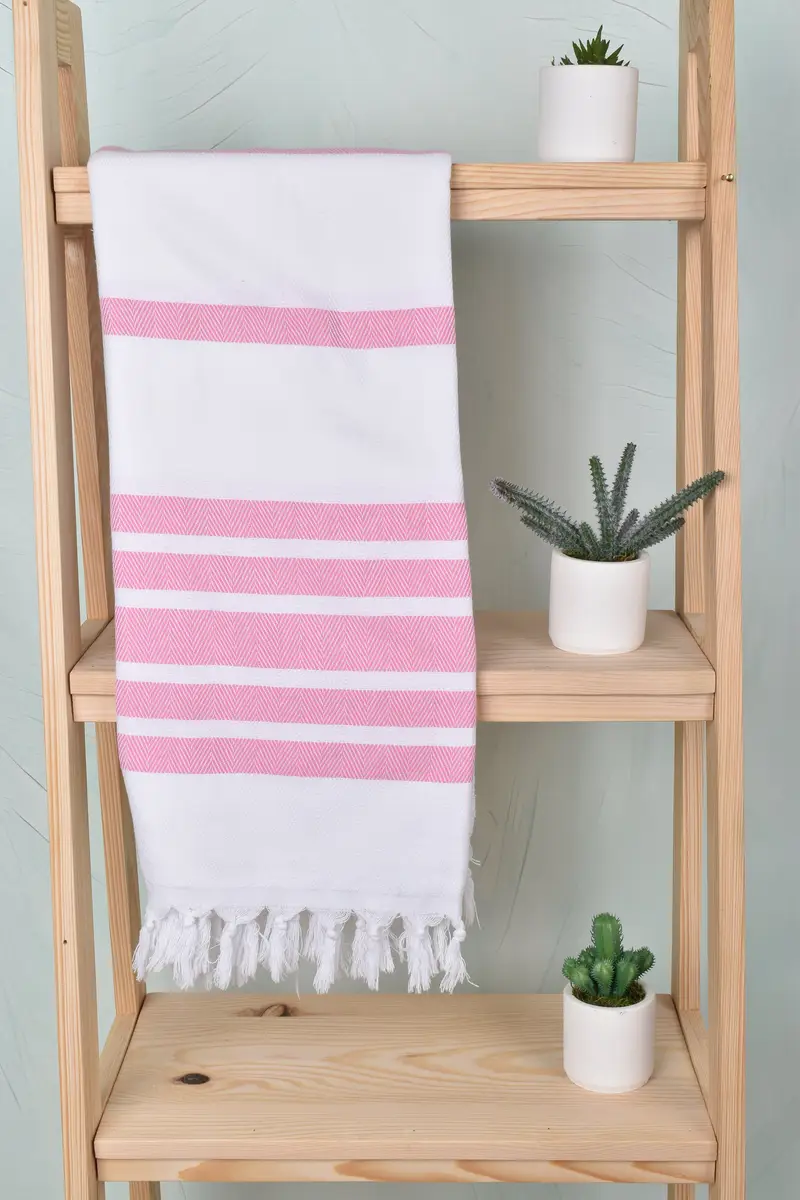 Oversized Beach Towel, Turkish Towel USA, Best Beach Towel, Luxury Beach Towel, Handmade Gift, Christmas Gift, 70x40 Cotton Herringbone Towel - 8