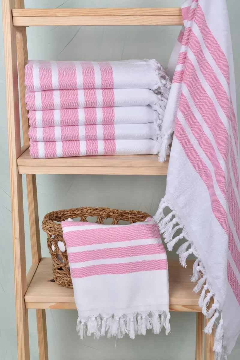 Oversized Beach Towel, Turkish Towel USA, Best Beach Towel, Luxury Beach Towel, Handmade Gift, Christmas Gift, 70x40 Cotton Herringbone Towel - 3