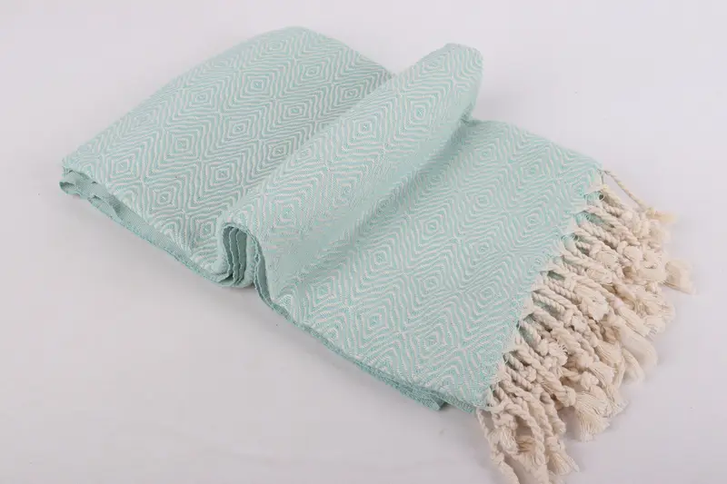 Bachelor Gifts, Hammam towel, Bridesmaid Gift, Travel Towel, Wedding For Favor, Large Beach Towel Personalized, 70x40 Cotton Zigzag Diamond Towel - 6