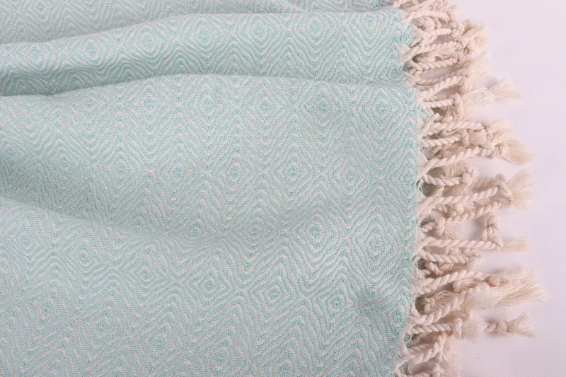 Bachelor Gifts, Hammam towel, Bridesmaid Gift, Travel Towel, Wedding For Favor, Large Beach Towel Personalized, 70x40 Cotton Zigzag Diamond Towel - 8
