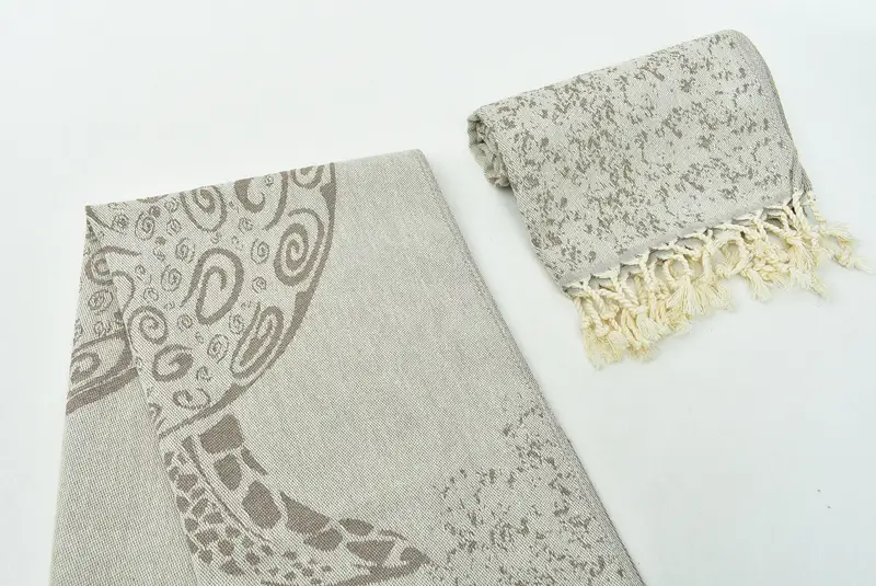 36x18 Cotton Carretta Patterned Towel, Summer Towel, Anniversary Gift For Her, Turkish Towel Hand Towel, Wedding Gift, Monogram Hand Towel - 8