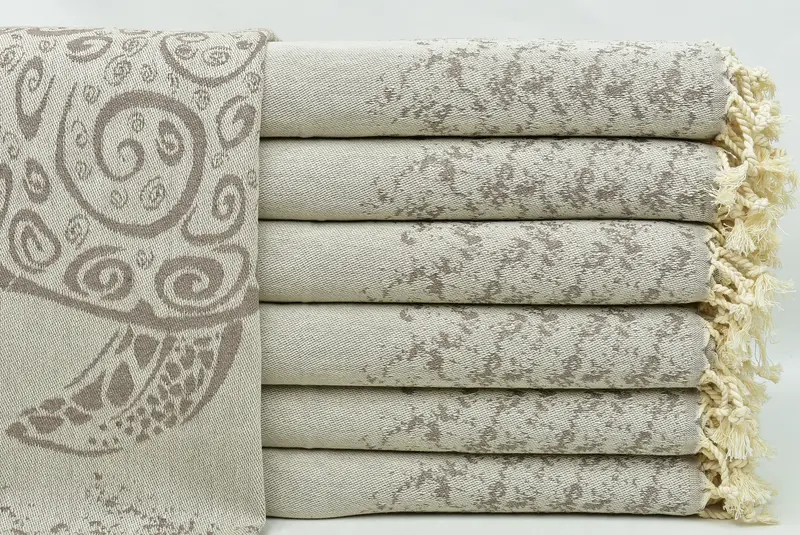 36x18 Cotton Carretta Patterned Towel, Summer Towel, Anniversary Gift For Her, Turkish Towel Hand Towel, Wedding Gift, Monogram Hand Towel - 2