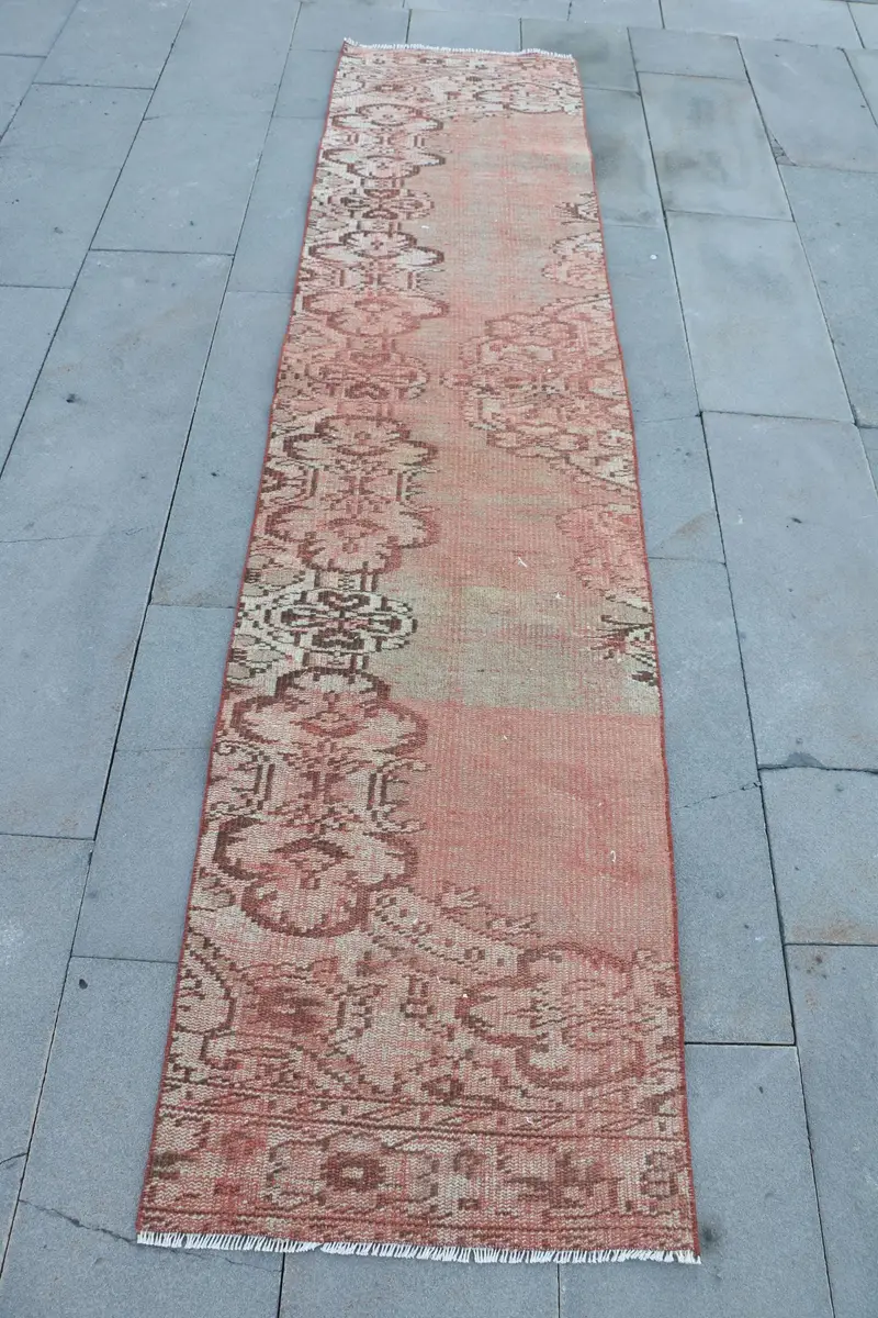 Turuncu Güneybatı Halısı, 2x9 ft Canlı Dekor