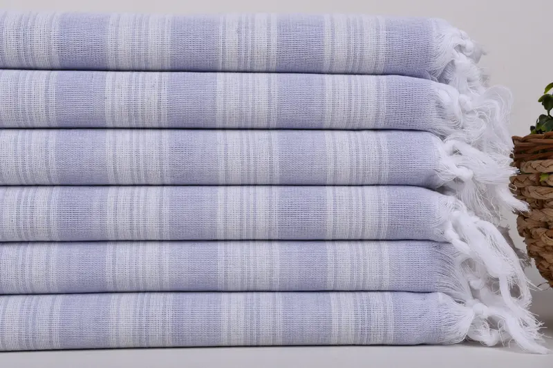 70x40 Cotton Striped Towel, Personalized Gift For Him, Organic towel, Monogrammed Beach Towel, Yoga Towel, Hammam Towel USA, Custom Wedding Gifts - 2