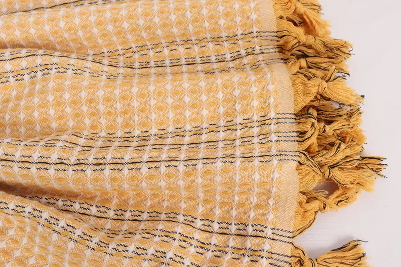 Throw Blanket, Bedspread, Turkish Towel Beach Blanket, Woven Blanket, Wedding Anniversary Gift, Bridesmaid Favors, 96x70 Cotton Striped Towel - 8
