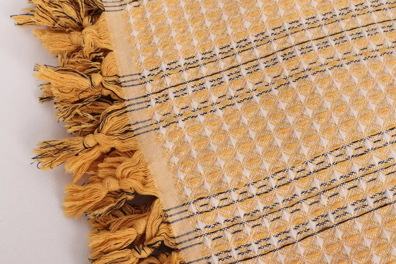 Throw Blanket, Bedspread, Turkish Towel Beach Blanket, Woven Blanket, Wedding Anniversary Gift, Bridesmaid Favors, 96x70 Cotton Striped Towel - 7