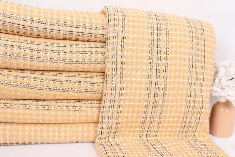 Throw Blanket, Bedspread, Turkish Towel Beach Blanket, Woven Blanket, Wedding Anniversary Gift, Bridesmaid Favors, 96x70 Cotton Striped Towel - 2