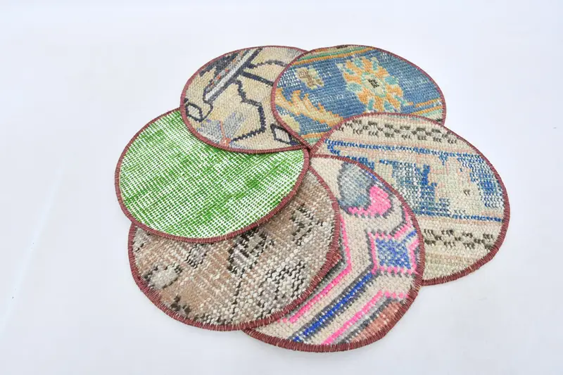 Bohemian Green & Bronze Art Deco Placemat, Festive Bohemian Placemat