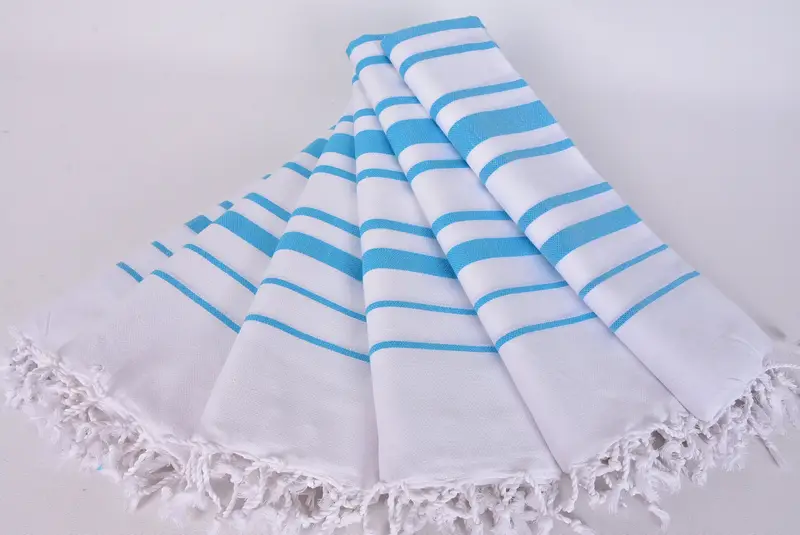 Monogram Turkish Towel, 70x40 Cotton Striped Towel, Wedding Anniversary Gift, Wedding Shower Gift, Turkish towel, Bridesmaid Gift Towel, Guest Towel - 4