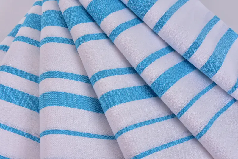 Monogram Turkish Towel, 70x40 Cotton Striped Towel, Wedding Anniversary Gift, Wedding Shower Gift, Turkish towel, Bridesmaid Gift Towel, Guest Towel - 5