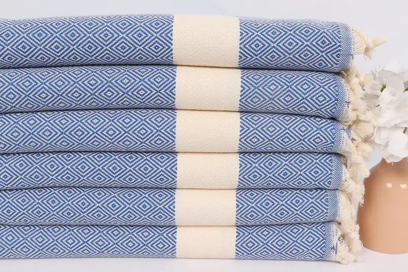 Türk el havlu, monogram mutfak havlu, onun için hediyeler, 36x20 pamuklu elmas havlu, kişiselleştirilmiş bulaşık havlu, monogram havlu, Türk havlu - 3