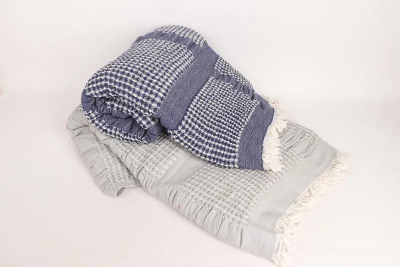 Best Friend Wedding Gift, Custom Blanket, Custom Wedding Gifts, 96x88 Cotton Waffle Towel, Couch Blanket, Tablecloth, Organic Throw - 4