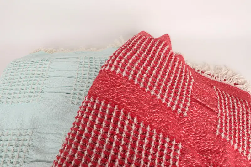 Best Friend Wedding Gift, Custom Blanket, Custom Wedding Gifts, 96x88 Cotton Waffle Towel, Couch Blanket, Tablecloth, Organic Throw - 6