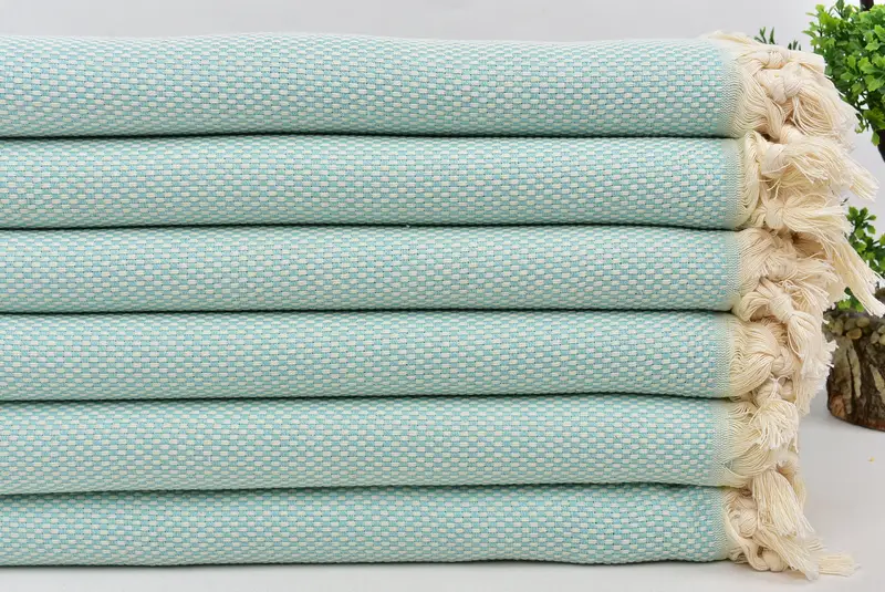Turkish beach towel, Organic towel, Summer Towel, Gifts For Him, Bridesmaid Towel, Gym Towel, Boyfriend Christmas Gift, 70x40 Cotton Polka Dot Towel - 3