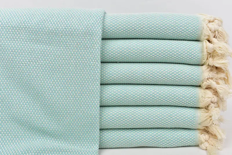 Turkish beach towel, Organic towel, Summer Towel, Gifts For Him, Bridesmaid Towel, Gym Towel, Boyfriend Christmas Gift, 70x40 Cotton Polka Dot Towel - 1
