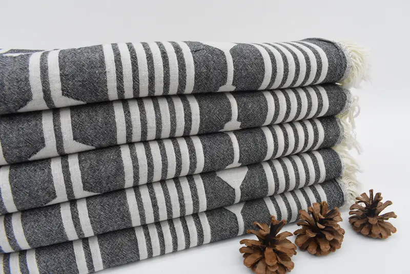 Best Friend Gift, Bachelor Party Gifts, Cotton towel, Large Turkish Towel, Halloween Bachelorette Party Favors, 70x36 Cotton Striped Towel - 2