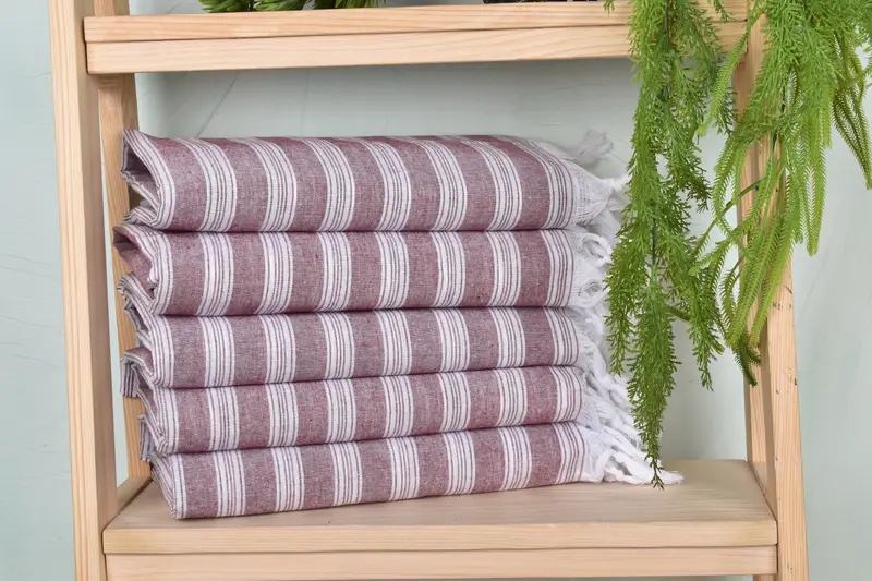 Engagement Gift, Peshtemal Towel, Wedding Towel, Cotton towel, 70x40 Cotton Striped Towel, Organic cotton peshtemal for spa and beach, Organic towel - 1