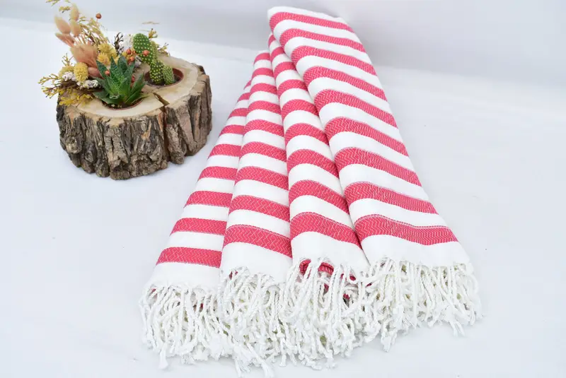 Personalized Gift, Bathroom Towel, Summer Towel, Turkish beach towel, Quick-dry peshtemal, 70x36 Cotton Striped Towel, Turkish Towel Personalized - 3