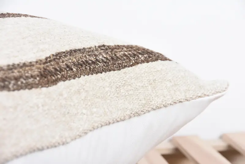 Turkish Corner Pillow Case, Pillow Sham, Interior Designer Pillow, 24x24 Beige Cushion Cover, Chair Cushion Case, Gift Pillow, Home Decor Pillow - 7