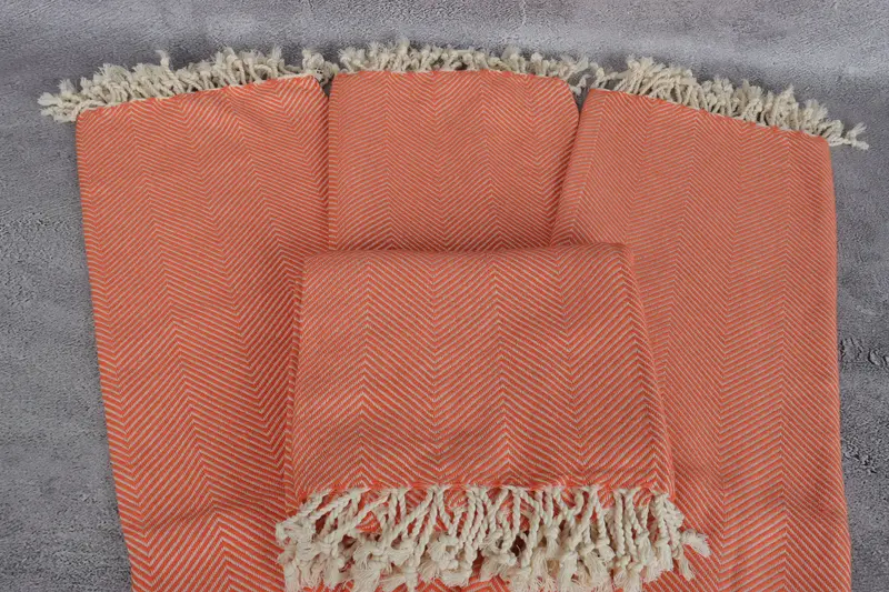 70x40 Cotton Herringbone Towel, Wedding Gifts Towel, Custom Beach Towels, Gift For Mom, Housewarming Gift, Home Decor Gifts, Monogram Turkish Towel - 4