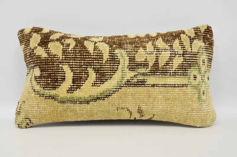 Throw Antique Pillow Cover, Christmas Gift 20x40 cm Southwestern Beige Euro Sham - 1