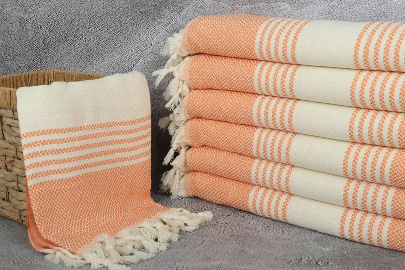 Welcome Wedding Gift, Gift For The Home Decor, Turkish towel, Turkish Towel Bulk, 70x40 Cotton Striped Towel, Quick-dry towel, Turkish beach towel - 3