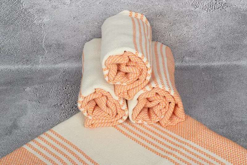 Welcome Wedding Gift, Gift For The Home Decor, Turkish towel, Turkish Towel Bulk, 70x40 Cotton Striped Towel, Quick-dry towel, Turkish beach towel - 8
