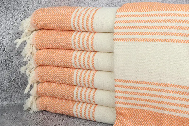 Welcome Wedding Gift, Gift For The Home Decor, Turkish towel, Turkish Towel Bulk, 70x40 Cotton Striped Towel, Quick-dry towel, Turkish beach towel - 1