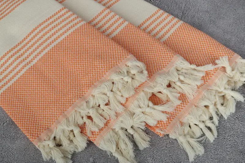 Welcome Wedding Gift, Gift For The Home Decor, Turkish towel, Turkish Towel Bulk, 70x40 Cotton Striped Towel, Quick-dry towel, Turkish beach towel - 5